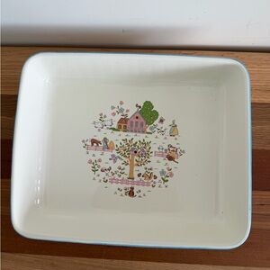Jamestown Baking Dish Vintage 1962 Farm Design Brown Cat PRICE DROP FIRM